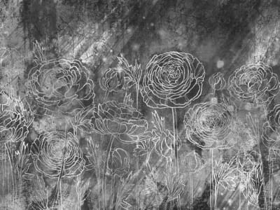 Фотошпалери Великі троянди, малюнок