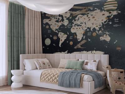 Фотошпалери Карта тваринного світу