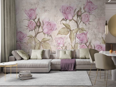 Фотошпалери Світлі рожеві троянди