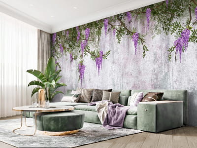 Фотообои Цветение глицинии