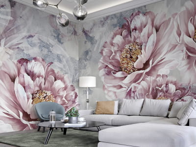 Фотообои Пионы нежные