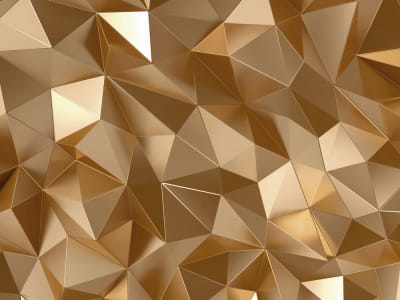 Фотообои Золотая геометрия 3Д