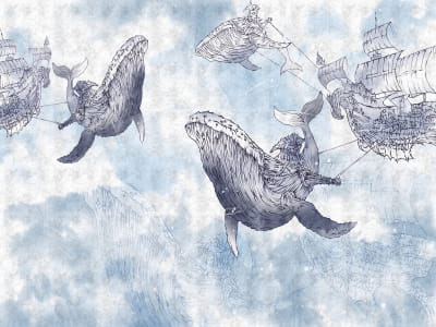 Фотообои Небесный кит