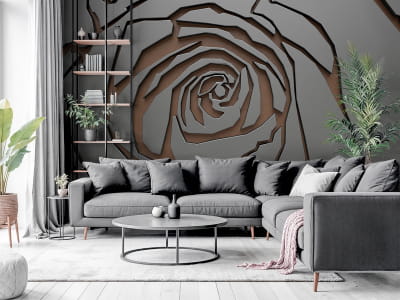 Фотообои Роза 3Д