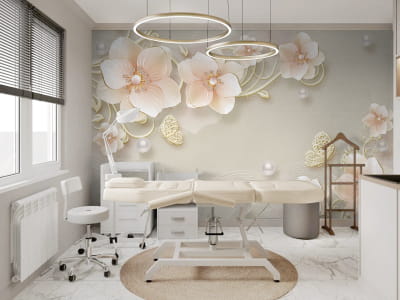 Фотошпалери Квіти жасмину 3Д