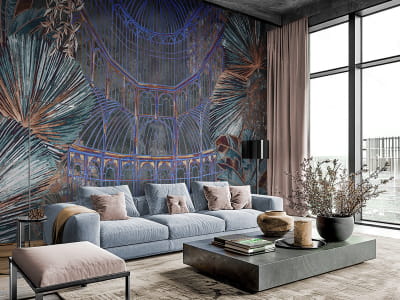 Фотообои Экзотический зимний сад