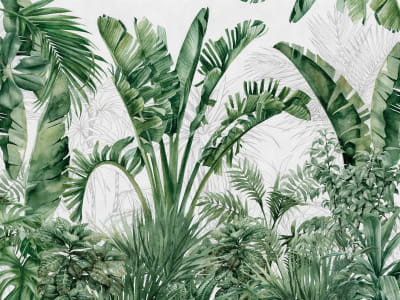 Фотообои Тропический зеленый лес
