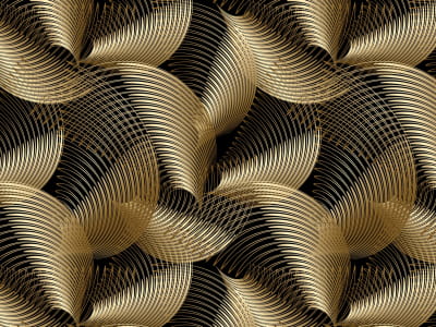Фотообои Золотые абстрактные листья