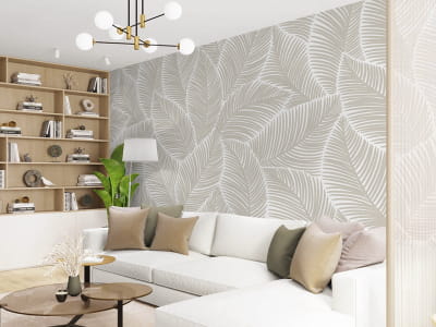 Фотообои Бежевые листья