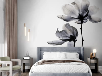 Фотошпалери Силует магнолії ( код: 26654 ) Фотошпалери Силует магнолії