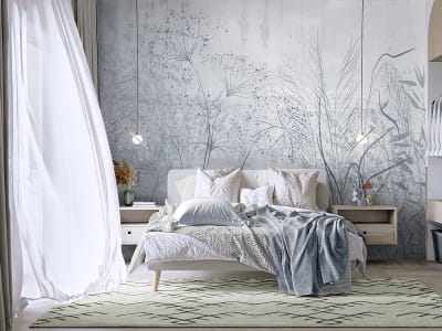 Фотошпалери Ніжні квіти полів ( код: 27185 ) Фотошпалери Ніжні квіти полів