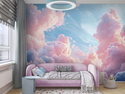 Фотообои Зефирные облака, акварель