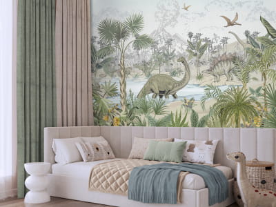 Фотообои Долина динозавров