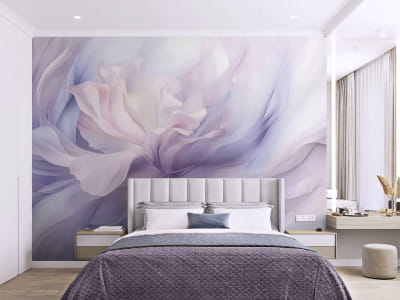 Фотошпалери Фіолетова акварельна квітка