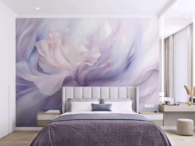 Фотошпалери Фіолетова акварельна квітка