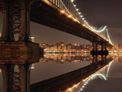 Фотошпалери Міст відображення у воді
