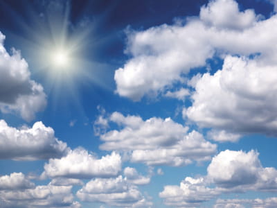 Фотошпалери Пухнасті хмари