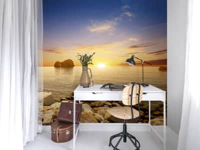 Фотообои Море закат ( код: 3374 ) Фотообои Море закат