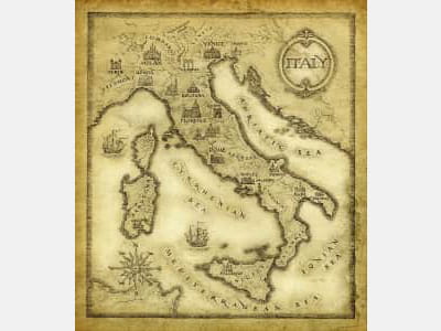 Фотообои Карта Италии