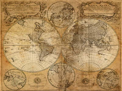 Фотошпалери Стародавня карта світу