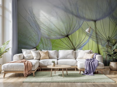 Фотообои Большие пушинки одуванчика