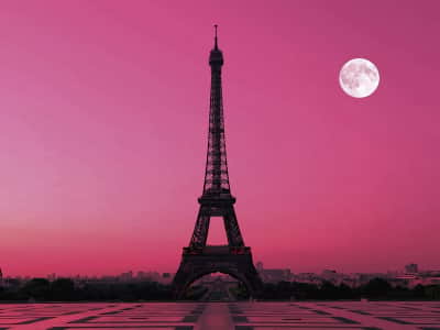 Фотошпалери Місяць над Парижем