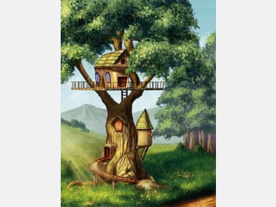 Фотообои Сказочный домик на дереве