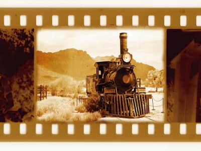 Фотообои Поезд на плёнке