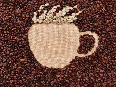 Фотошпалери Чашка з кавових зерен
