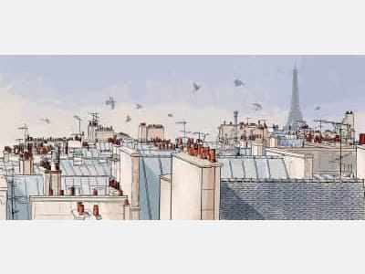 Фотообои Крыши домов Парижа