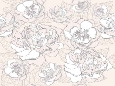 Фотошпалери Об'ємні квіти малюнок