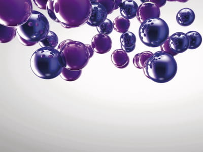 Фотообои Фиолетовые шарики