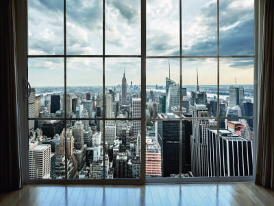Фотошпалери Вікно з видом на Манхеттен