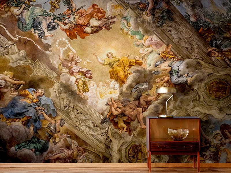Итальянские фрески в интерьере