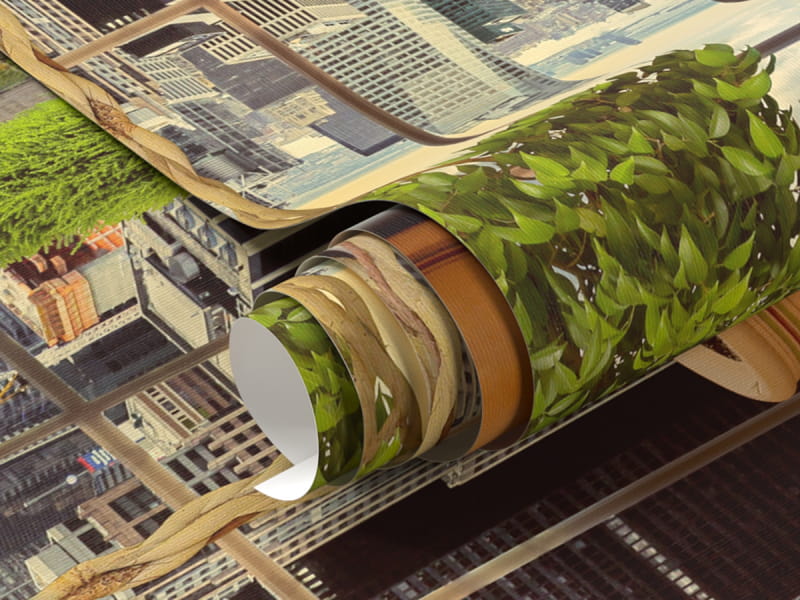 Фотообои Окно с видом на Нью-Йорк фрагмент #1