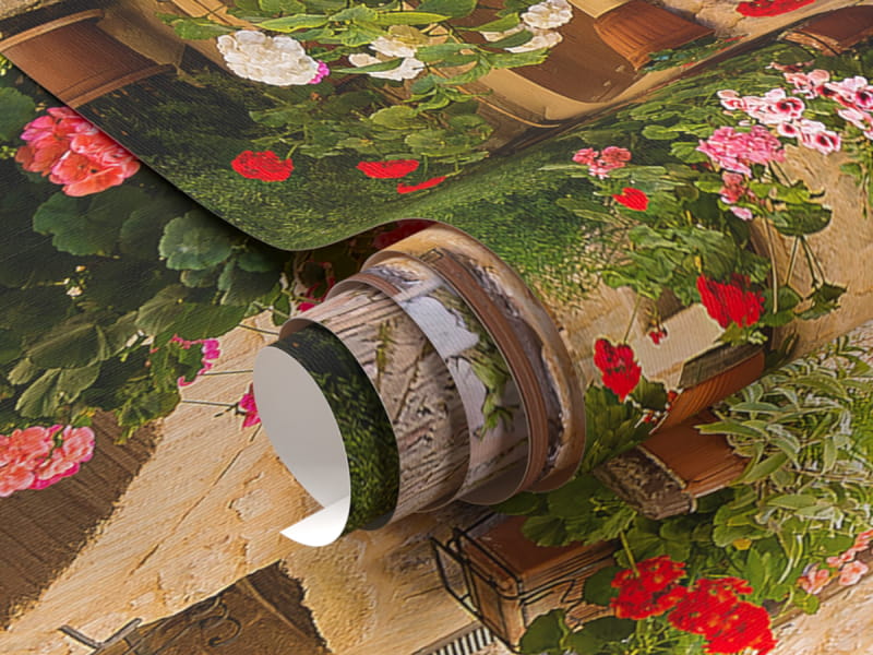 Фотошпалери Квіткова вуличка фрагмент # 1