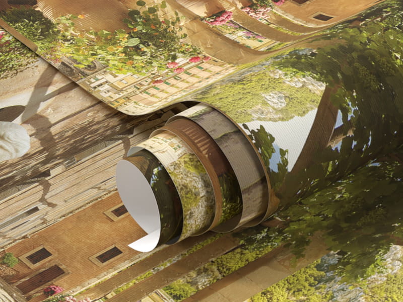 Фотообои Итальянский дворик фрагмент #1