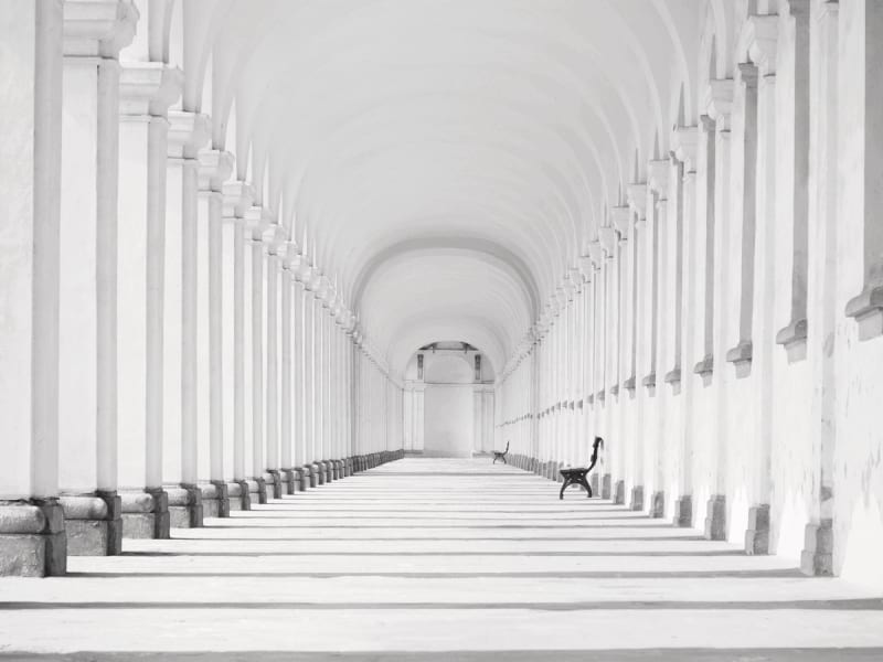 Фотошпалери Білий тунель