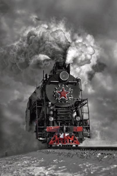 Фотообои Дым паровоза