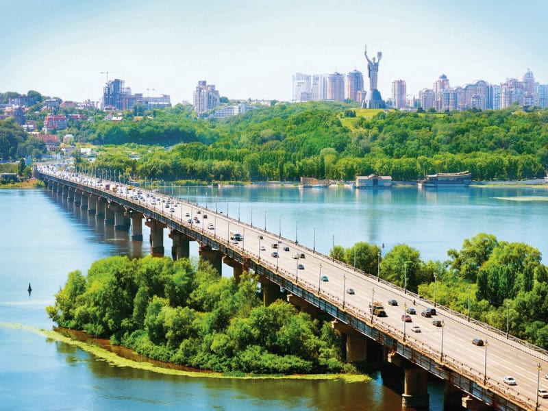 Фотообои Мост Патона, Киев