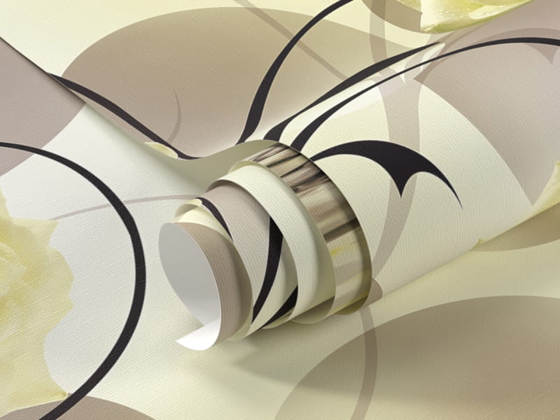 Фотообои Розы и сферы фрагмент #1