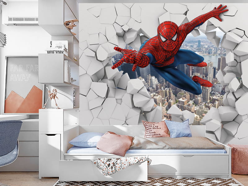 Фотообои Человек-паук на стену. Купить фотообои Человек-паук в интернет-магазине WallArt