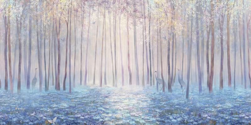 Фотообои Рассвет в сказочном лесу