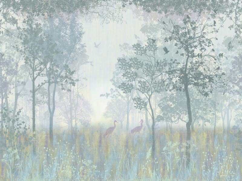 Фотообои Живописный весенний лес