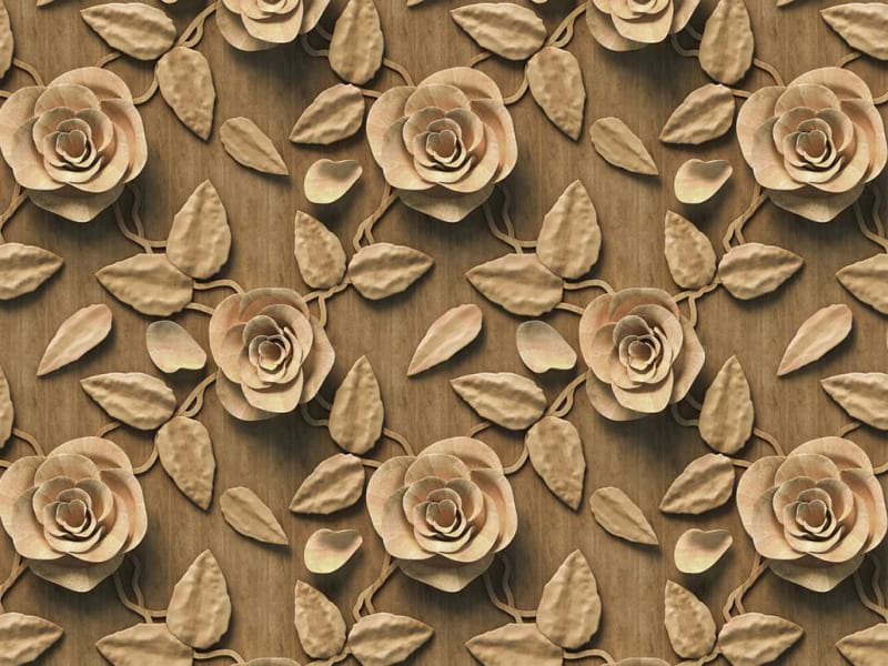 Фотообои Рельефные розы 3Д