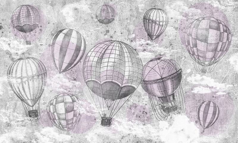 Фотообои Большие воздушные шары
