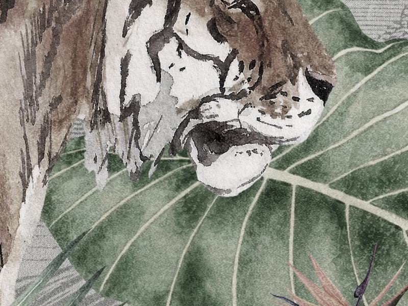 Фотообои Тигр в джунглях фрагмент #1