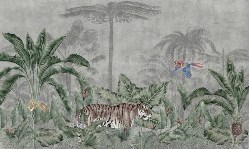 Фотообои Тигр в джунглях