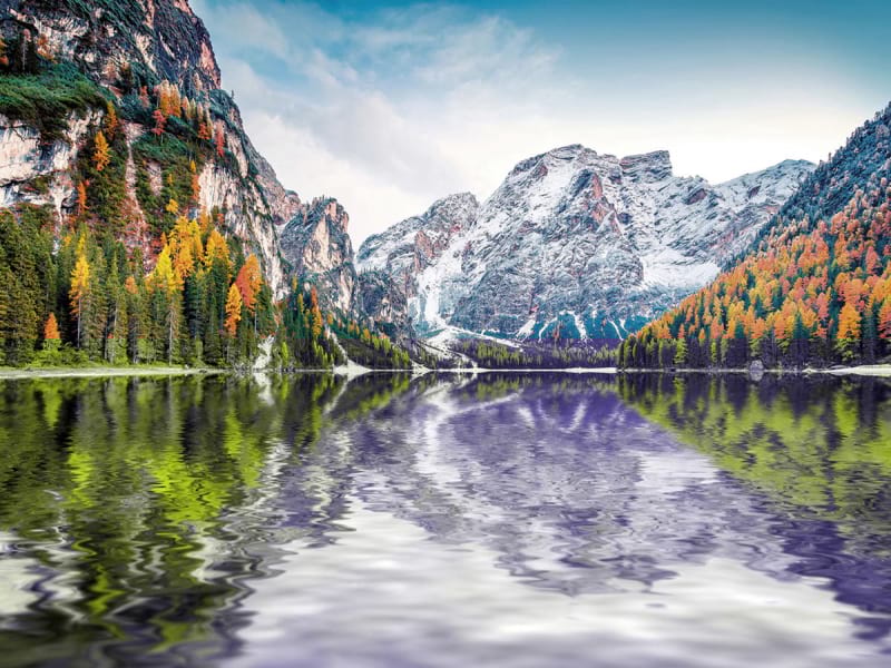 Фотошпалери Загадкове гірське озеро