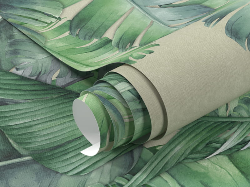 Фотообои Длинные банановые листья фрагмент #1